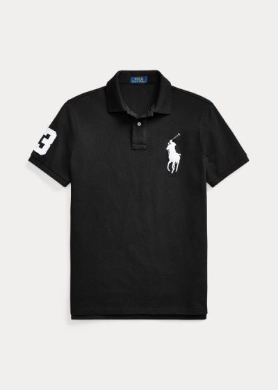 Camisa Polo Polo Ralph Lauren Hombre Negros - Big Pony Mesh All Fits - ZXYAF1475